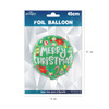 Fröhliche Weihnachten doppelseitiger Folienballon 45cm