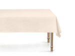 Synthetische Tischdecke Glatt Beige 137 x 183 cm