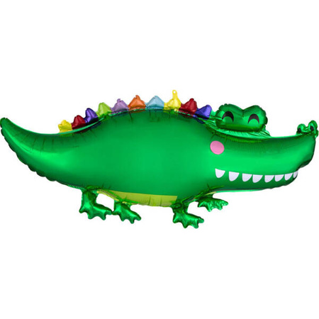 Foil crocodile balloon, 106cm x 48cm