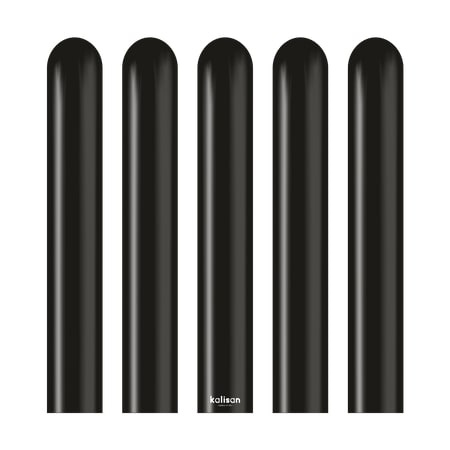 Modeling Balloons 260M, Standard Black, 115cm, 100 pieces