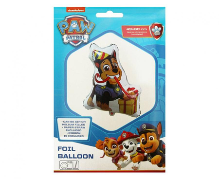 Balon foliowy Chase, Psi Patrol, 49 x 60 cm