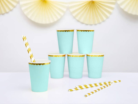 Mint-Pappbecher, 220ml (1 Pk. / 6-tlg)