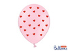 Ballons 30 cm, Herzen, Pastellrosa (1 Pk. / 50-tlg.)