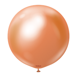 Mirror CopperLatex-Ballons, orange, 45 cm, 25 Stück.