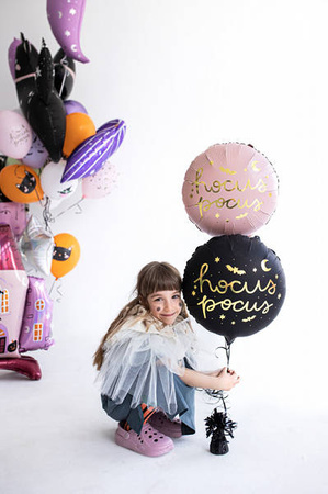 Hocus Pocus Folienballon, Halloween 45 cm, schwarz