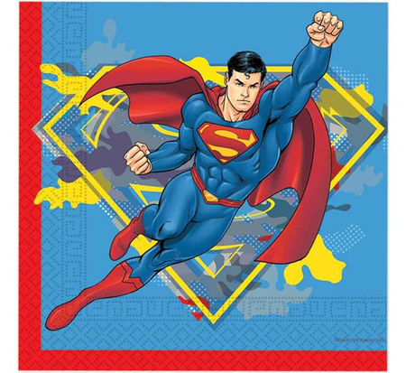 Papierservietten mehrfarbig Superman Krypton 33x33 cm