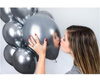 Latex balloons, silver chromium, 33 cm, 50 pcs.