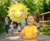 Smiling Sun Foil Balloon, 52x52cm
