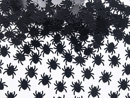 Halloween foil confetti 15 g - spiders and cobwebs