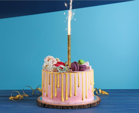 ZOF Tortenfontänen, Gold-Silber, 18 cm, 2 Stk