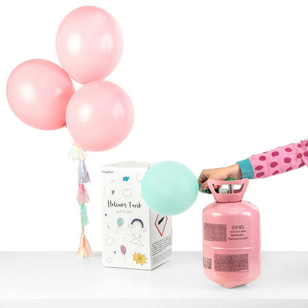 Heliumflasche, rosa, für 30 Luftballons