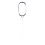 Zimne ognie srebrna cyfra 0, 17cm