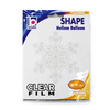 Foil balloon 38'' Snowflake transparent foil