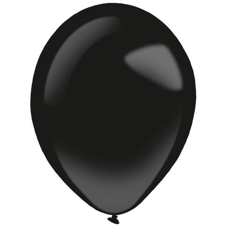 Balony lateksowe Czarne, Decorator Fashion Jet Black Czarne, 12cm, 100 szt.