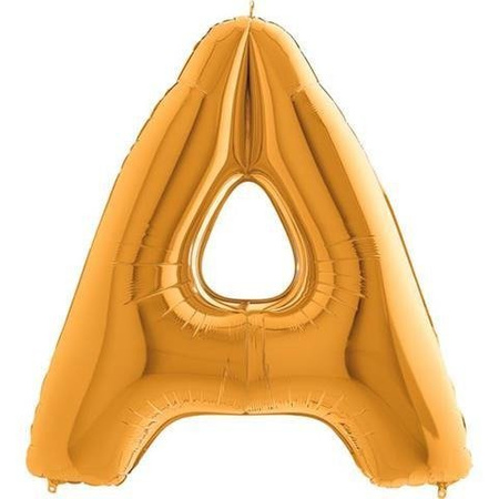 Letter foil balloon 40 'A gold