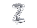 Foil balloon letter with 35cm, silver