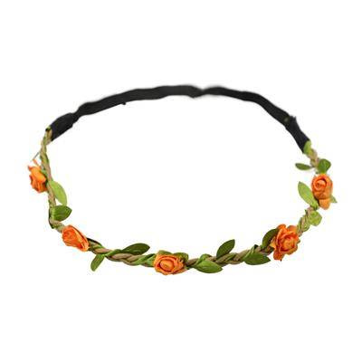 Kopfkranz mit Blumen, auf elastisch