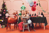 Holly paper garland, 1,5 m