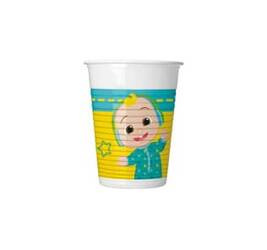 Plastic cups CoComelon 200ml, 8pcs