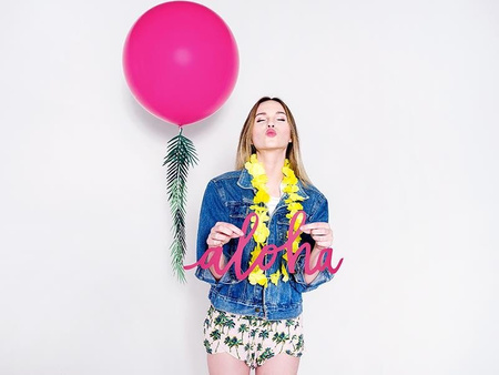 Giant balloon, pastel fuchsia, 1m