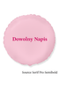 Round foil balloon, pink, with a custom message
