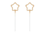 Cold fires golden stars 16.5 cm, 2 pieces