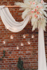 Artificial pampas grass, 10x45 cm, light cream