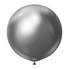 Mirror Space GreyLatex-Ballons, grau, 45 cm, 25 Stück.