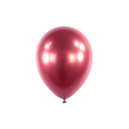 Balony lateksowe Ciemny Róż, Decorator Satin Luxe Chrome Pomegranate, 12cm, 100 szt.