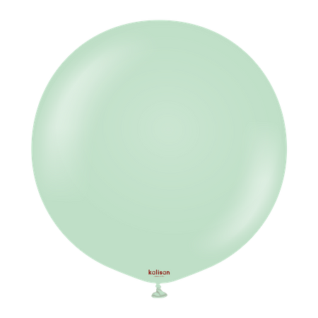 Balony lateksowe Kalisan Macaron Green, zielony, 45 cm, 25 szt.