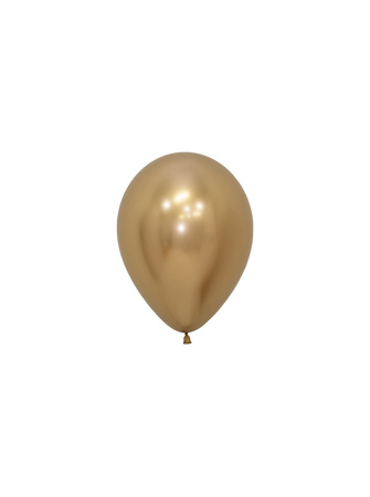 Sempertex Latex Balloons, Reflex Gold, 12cm, 50pcs