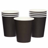 Black Paper Cups, 237 ml, 8 pcs