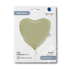 Folienballon - Satin olive Herz 46 cm, Grabo