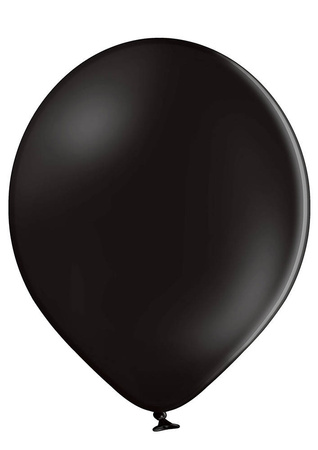 Balony D5 Pastelowe Black czarne 12cm, 100 szt