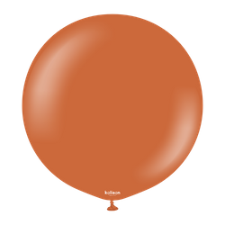 Balony lateksowe Retro Rust Orange, 45 cm, 25 szt.