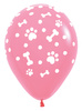 Sempertex Latex Balloons Paw Prints, 30cm, 25pcs