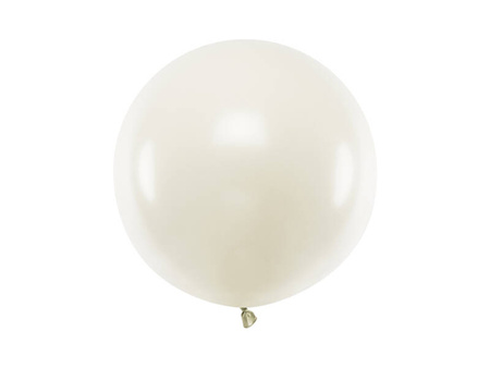 Balon lateksowy Gigant, Kremowy, Pastel Light Cream, 60cm, 1szt