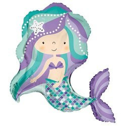 Balon Foliowy Syrena Mermaid, 92 cm