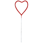 Heart Sparkler XL 26cm Red