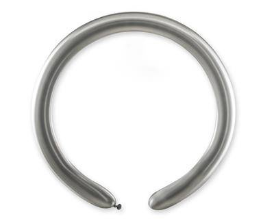 Modeling balloons, Italian silver tubes Chrome 100 pcs.