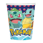 Pokemon Geburtstagsbecher, 8 Stk. 250 ml