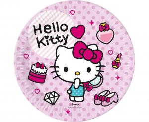 Pappteller Hello Kitty, 23 cm, 8 Stk