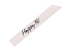 Happy 18 Sash – Cream, 76 cm