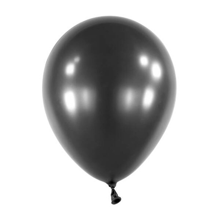 Metalic Latex balloons Decorator Pearl Jet Black, 28cm, 50 pcs