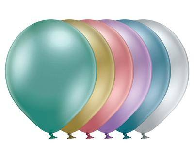 Balony lateksowe B105 Glossy Assorted Mix kolorów 30cm, 100 sztuk