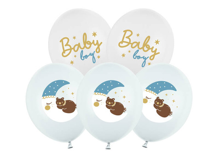 Balony 30 cm, Baby boy, 6szt.