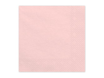 Papierservietten Hellrosa 33x33cm 20 St