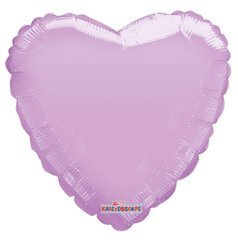 Foil balloon heart, pastel pink, 46 cm