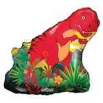 Foil balloon red dinosaur, 72cm