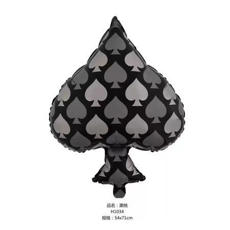 Folienballons Karten Casino Set 4 Stk